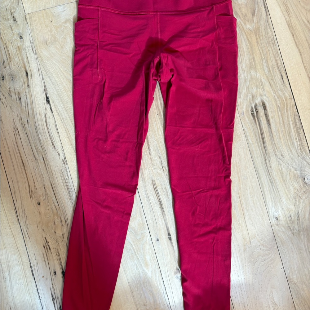 Athleta Deep Red Active Leggings
